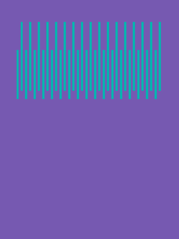 Purple with green lines